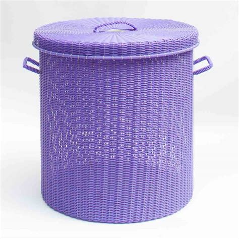 purple metal box|purple storage basket.